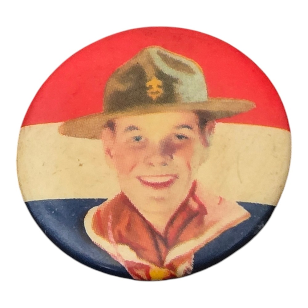 Boy‎ Scouts of America Pinback Button Vintage Uniform Button 1.25"